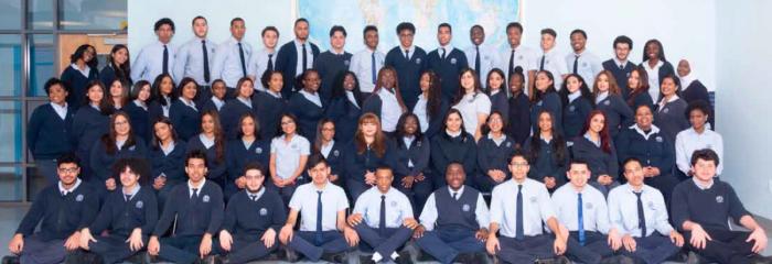 Photo of students at the International Leadership Charter HS